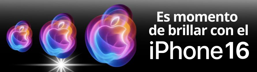 Logo de Apple para presentar el nuevo iPhone 16